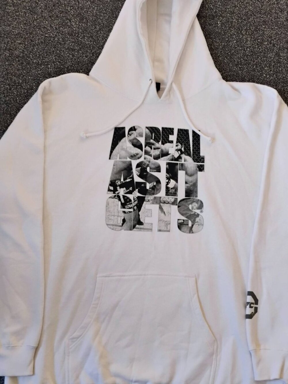 VTG UFC Ultimate Fighting Championship White Pullover Hoodie MMA Graphic Y2K 3XL